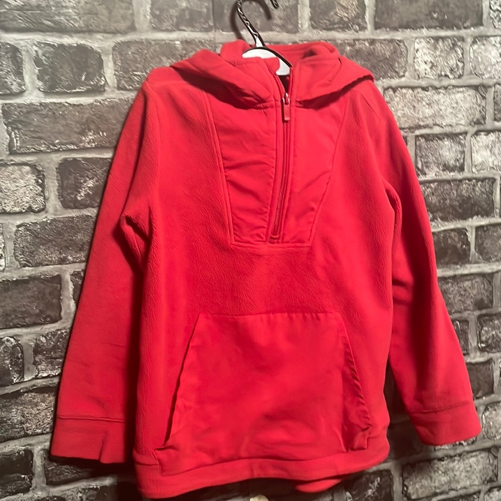 Unisex red kids fleece age 6/7